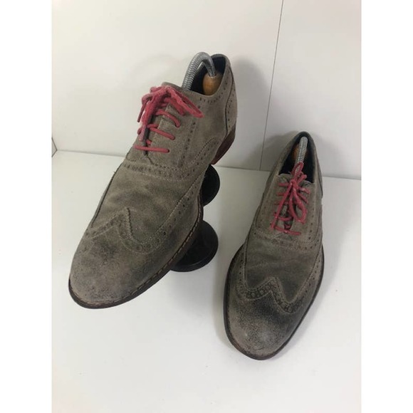Cole Haan Feathercraft Grand Oxford Wingtip Distressed Oxford Shoes Men\'s US 8.5